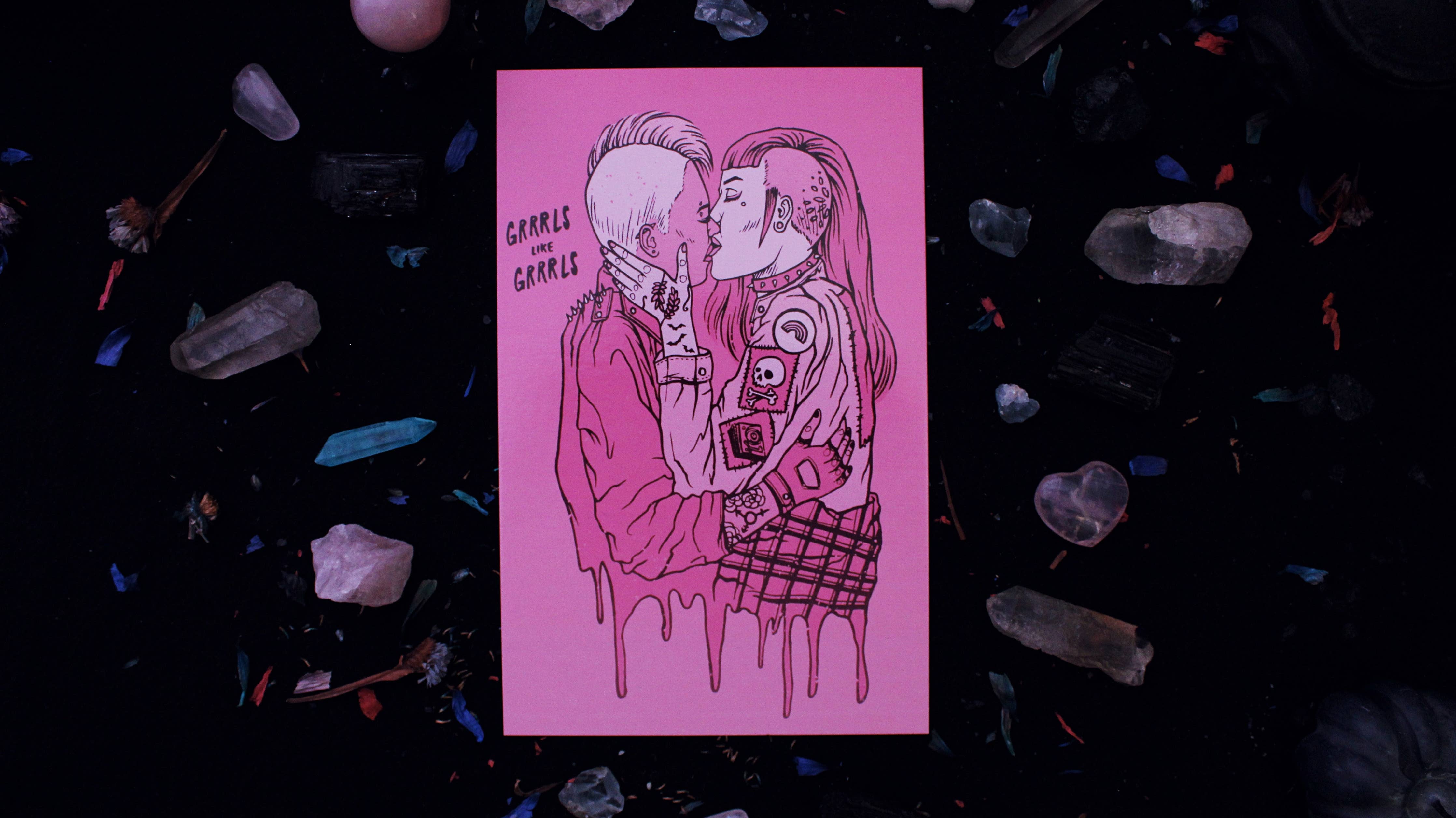 Grrrls Like Grrrls 5.5" x 8.5" Print