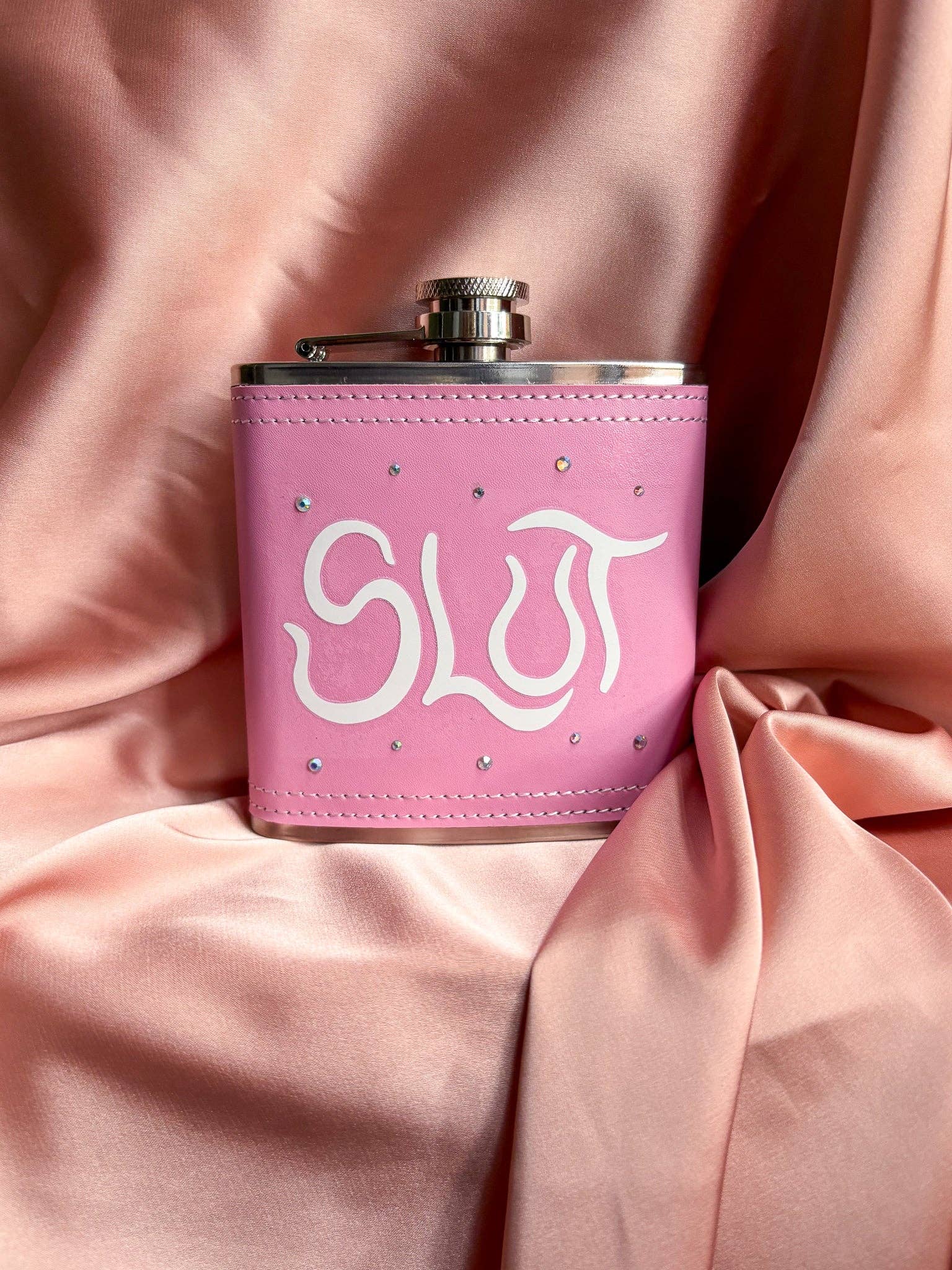 Pink slut hipflask