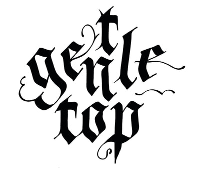 Iron-On Transfer "GENTLE TOP" Black