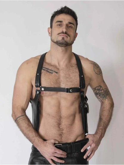 Mister B Leather Holster Harness Black