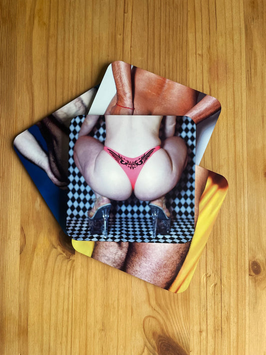 Square "Butt" Coasters