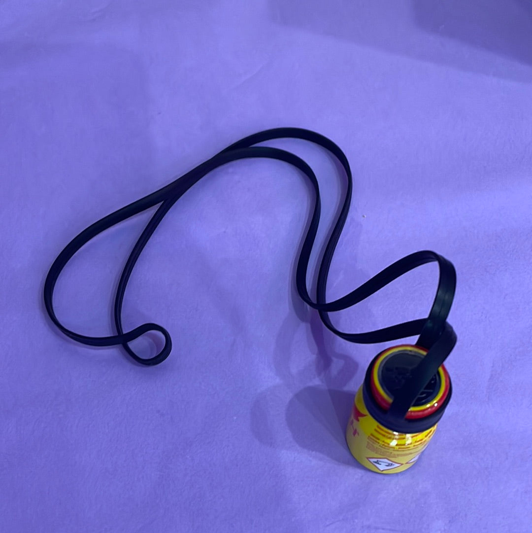 Silicone Lanyard for Poppers Black