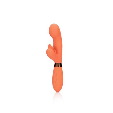 Rabbit Vibrator with Ribbed Clitoral Stimulator