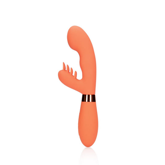 Rabbit Vibrator with Ribbed Clitoral Stimulator