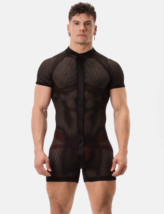 Mesh Union Suit Ruriko Black