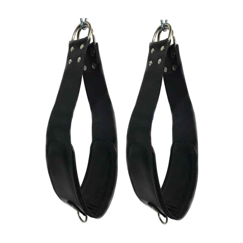 Bondage Leather Sling Support loops with Carabiners