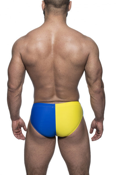 Swim Brief "Candy" Blue/Yellow