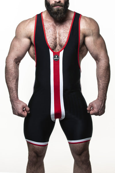 Singlet "Minerva" Black/Red/White