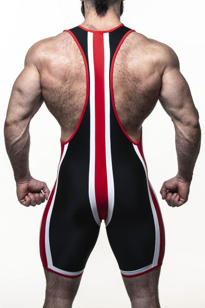 Singlet "Minerva" Black/Red/White