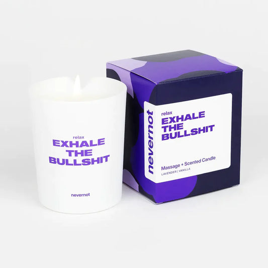 Love Massage Candle: Exhale the Bullshit