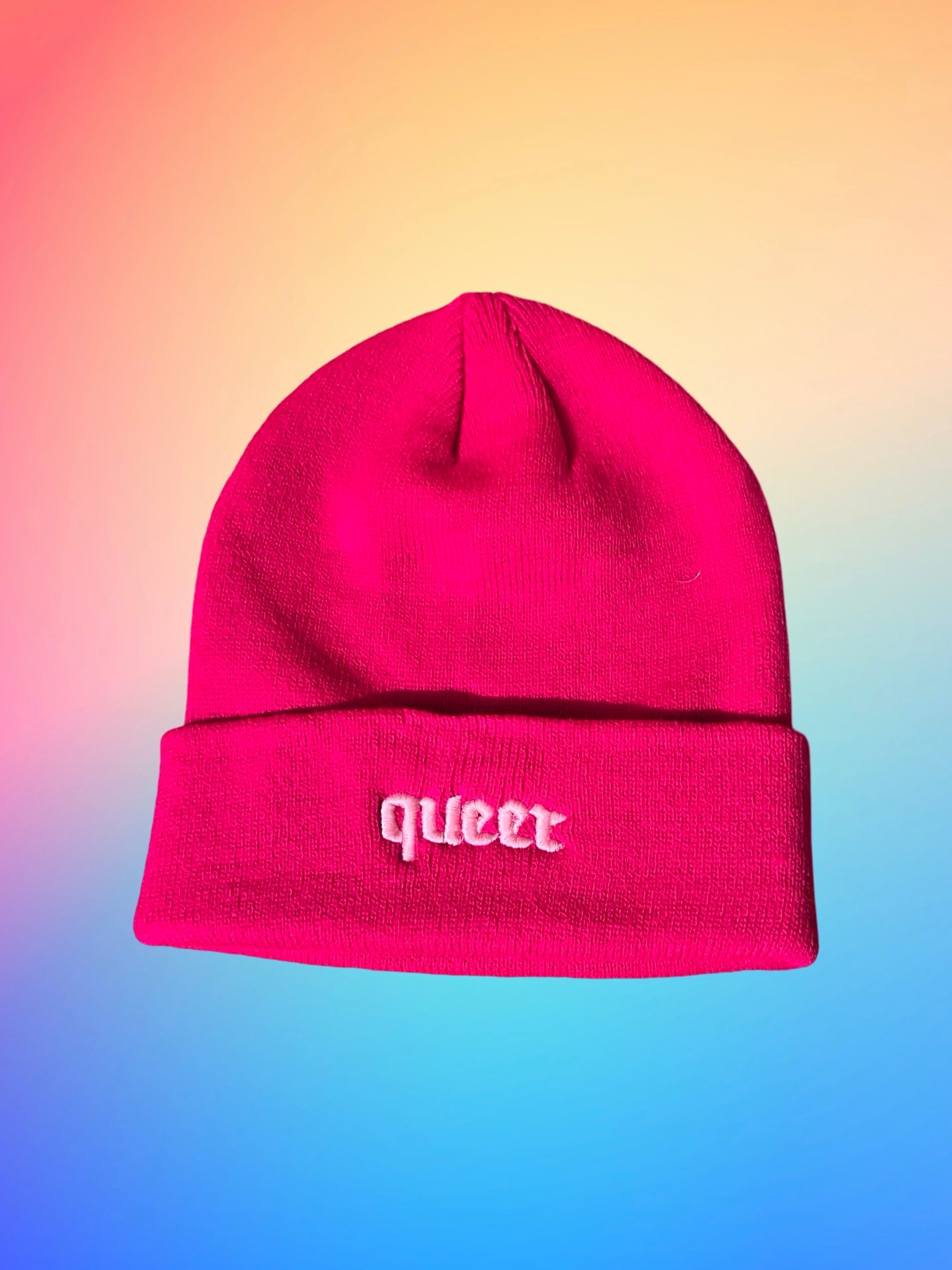 KK Beanie "Queer" bright fuchsia/pink