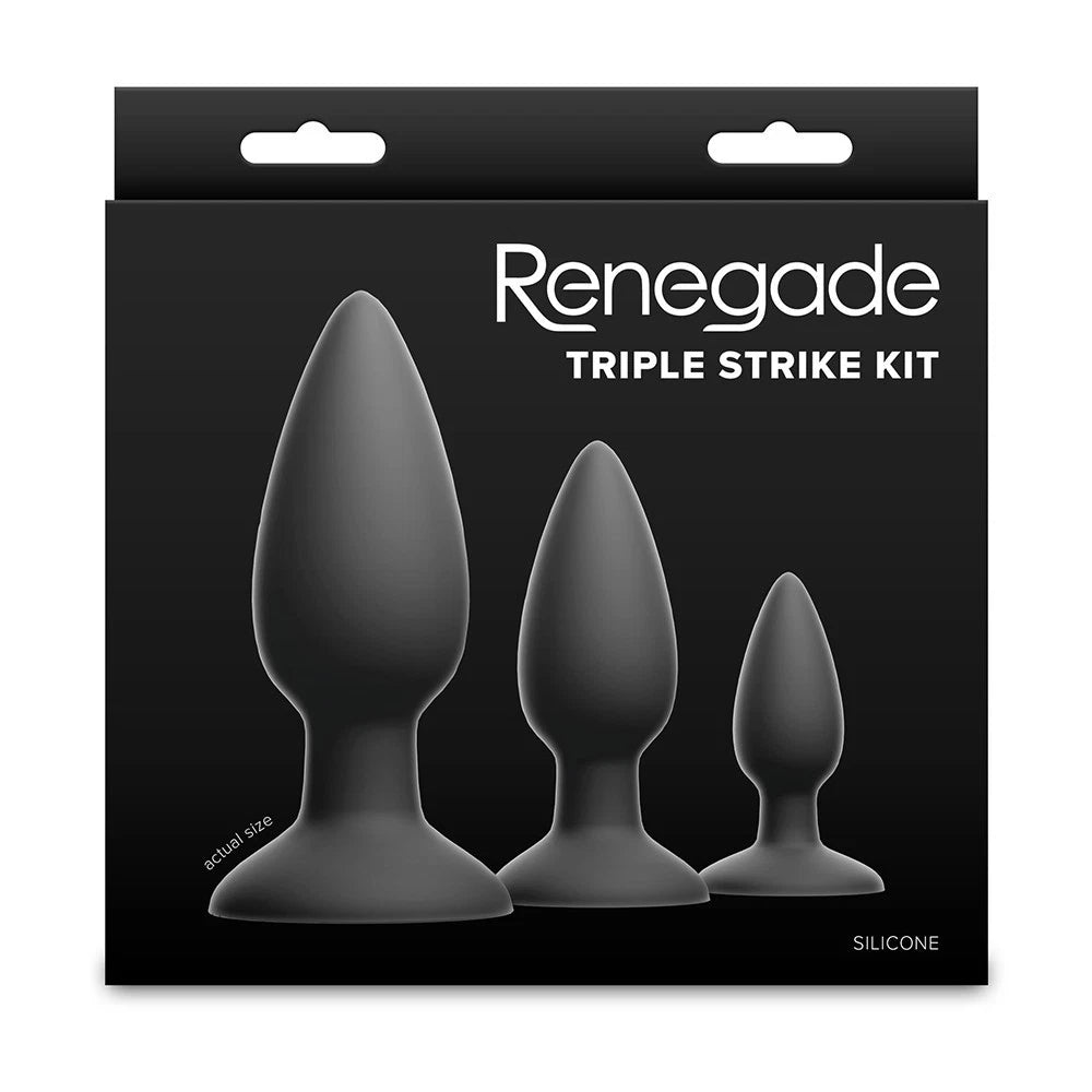 Renegade Triple Strike Buttplug Kit