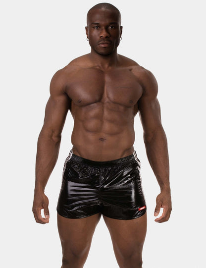 Shorts "Kalimo" Metallic Black/Silver