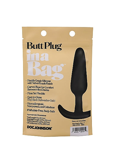 "Butt Plug in a Bag" 12 cm Black