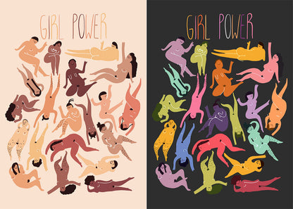 "Girl Power" A4 Print by Slinga