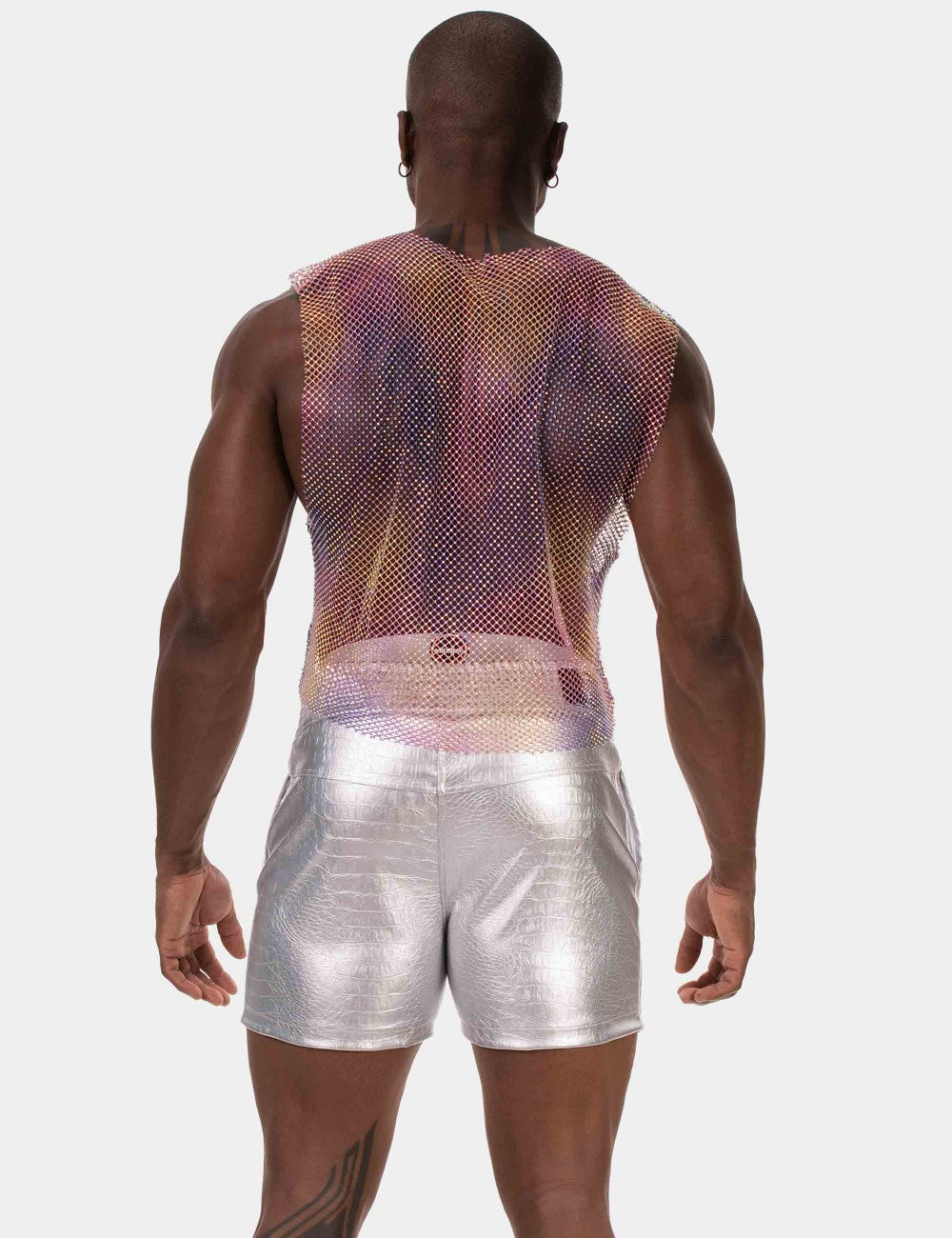 Shiny Tank Top "Bling" Pink/Purple/Yellow (Oil Spill)