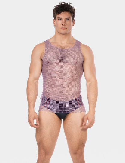 Shiny Tank Top "Blitzy" Purple