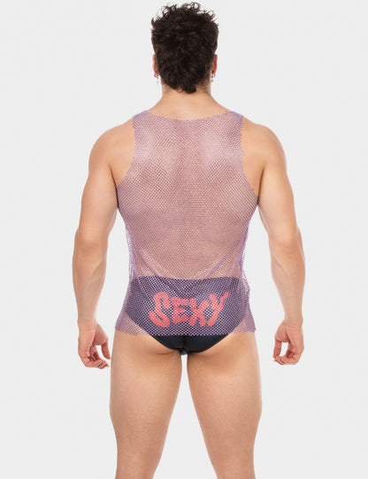 Shiny Tank Top "Blitzy" Purple