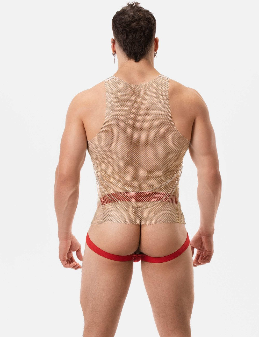 Shiny Tank Top "Blitzy" Champagne