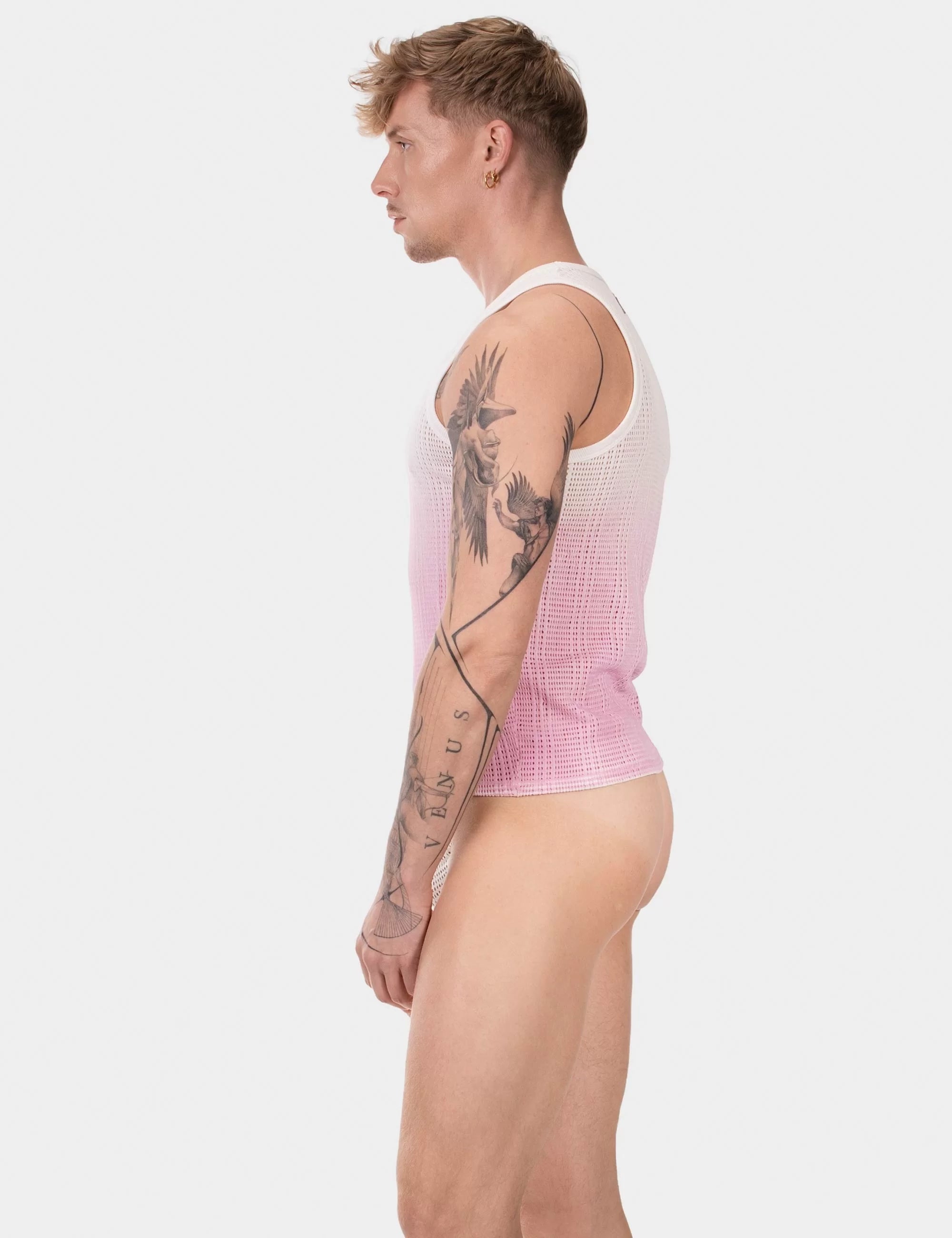 Tank Top "Danko" White/Pink
