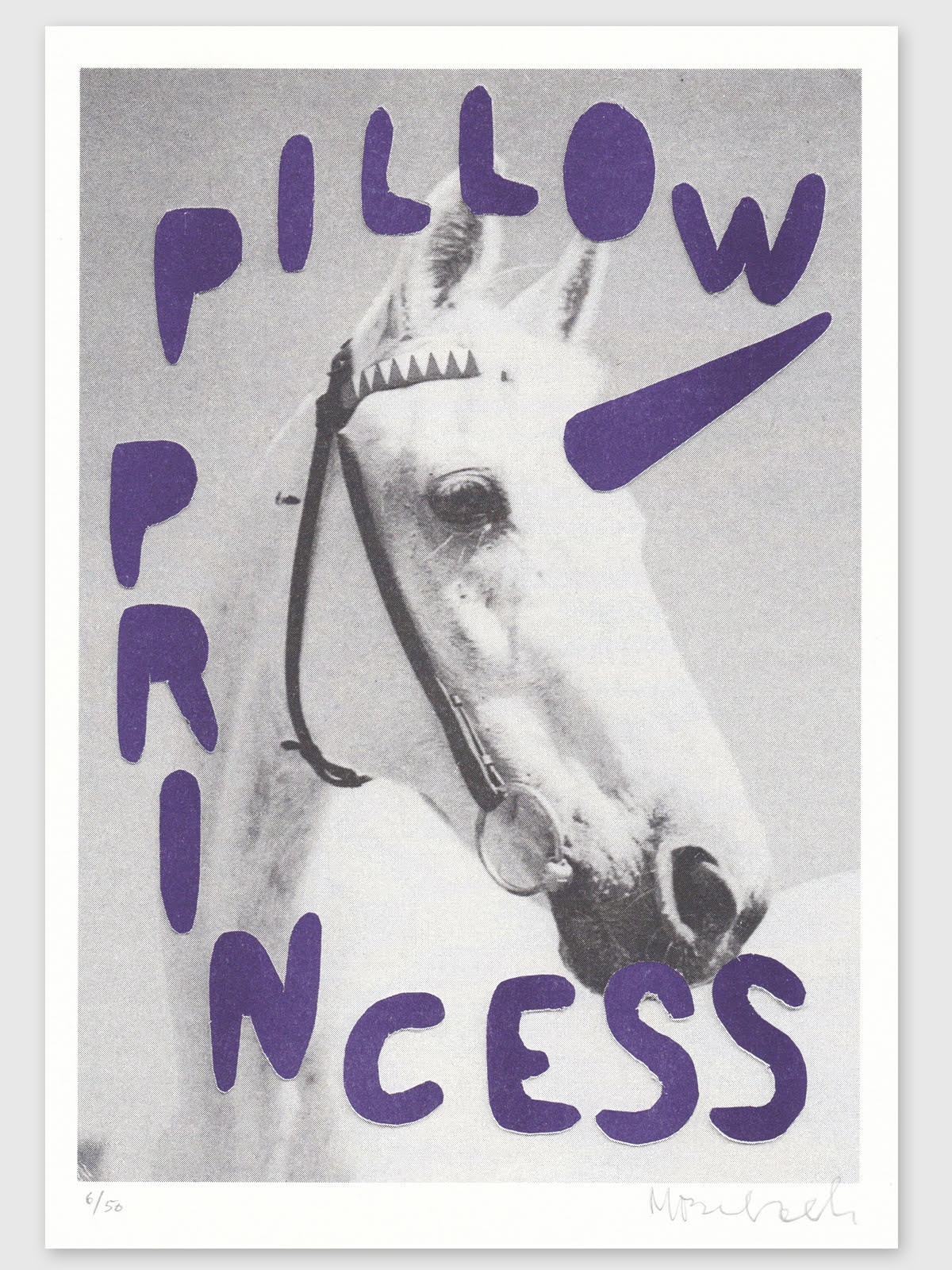 Pillow Princess - Riso print by Stef Mosebach