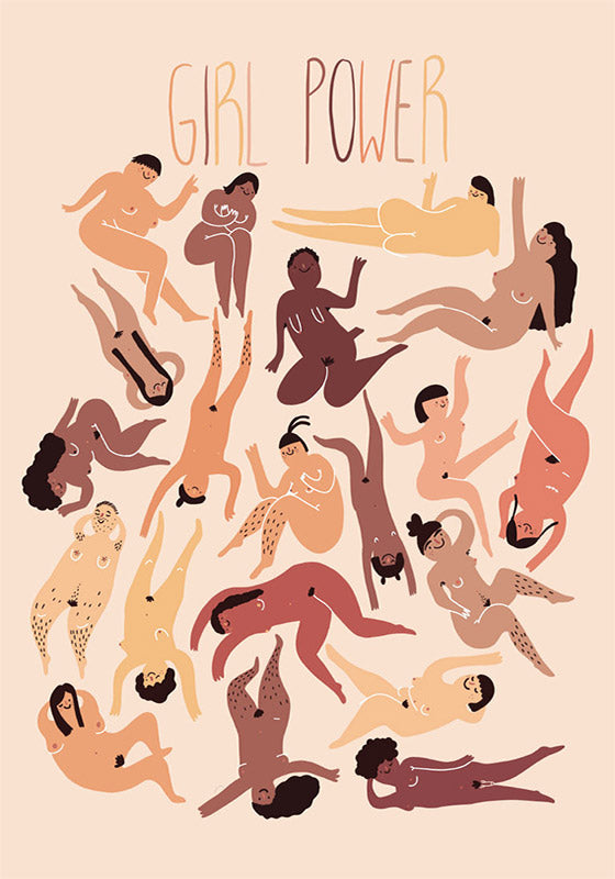 "Girl Power" A4 Print by Slinga