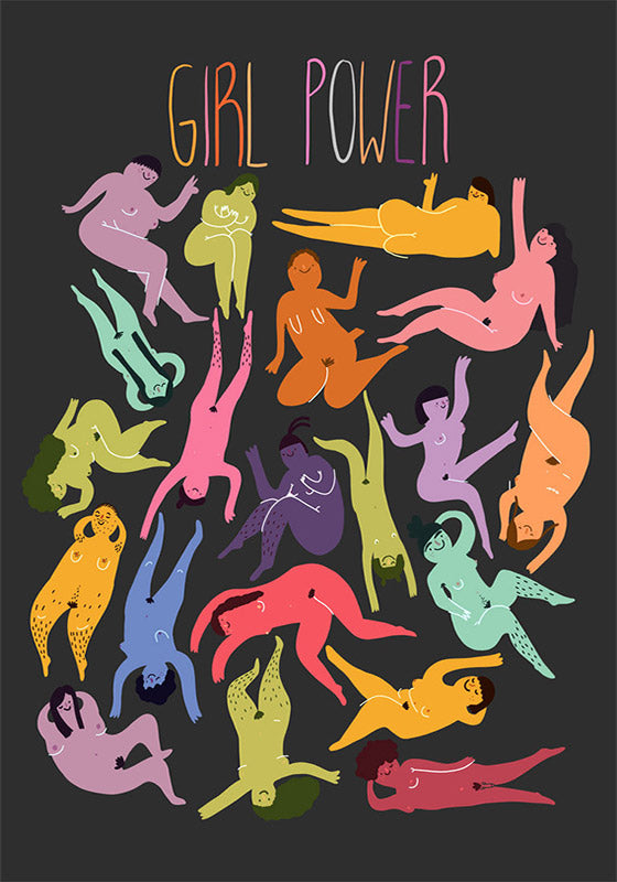 "Girl Power" A4 Print by Slinga