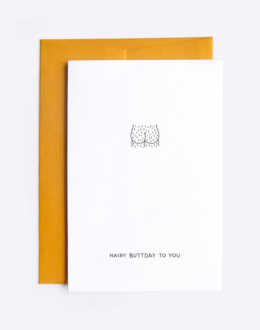 Hairy Buttday to you Card