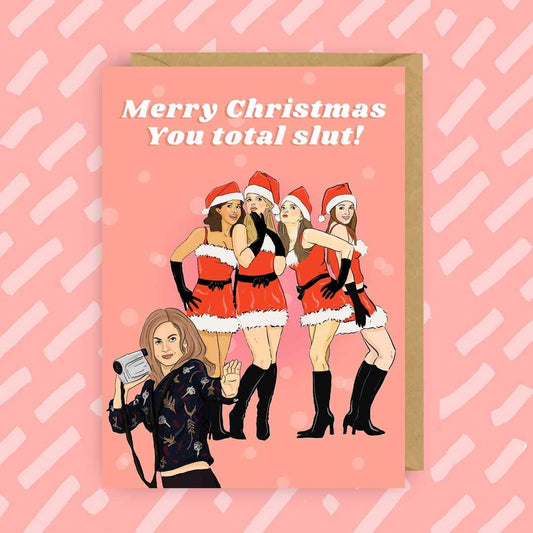 Mean Girls Christmas Card | Pop Culture | Funny | Rude: Blank card
