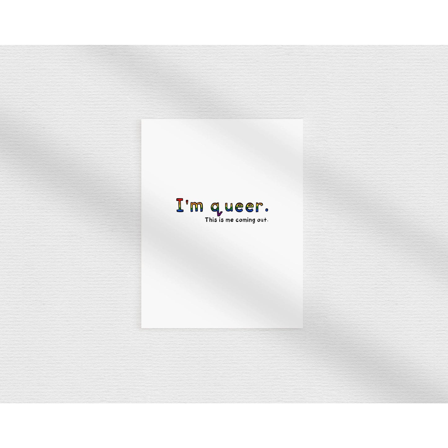 Queer Coming Out Card