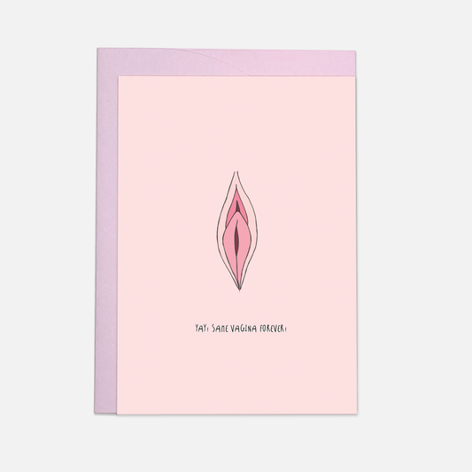 "Same Vagina" Greeting card