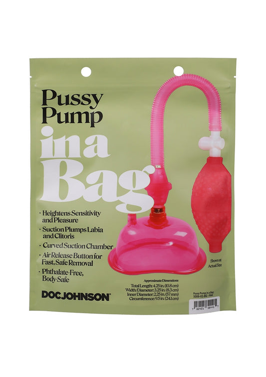 Pussy Pump in a bag - Pink