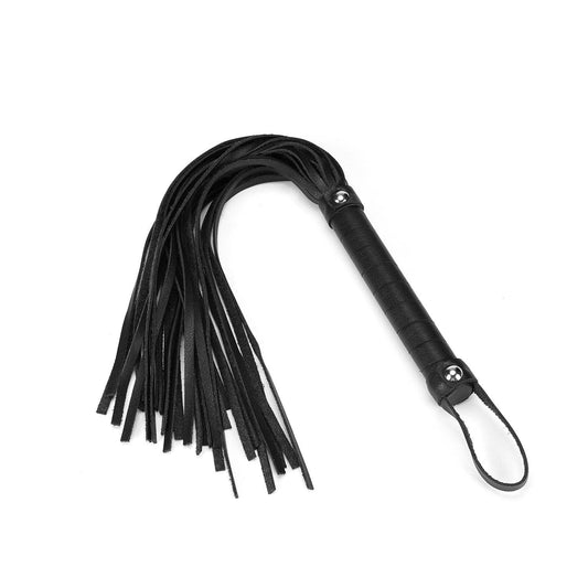 Black Bond Flogger Whip