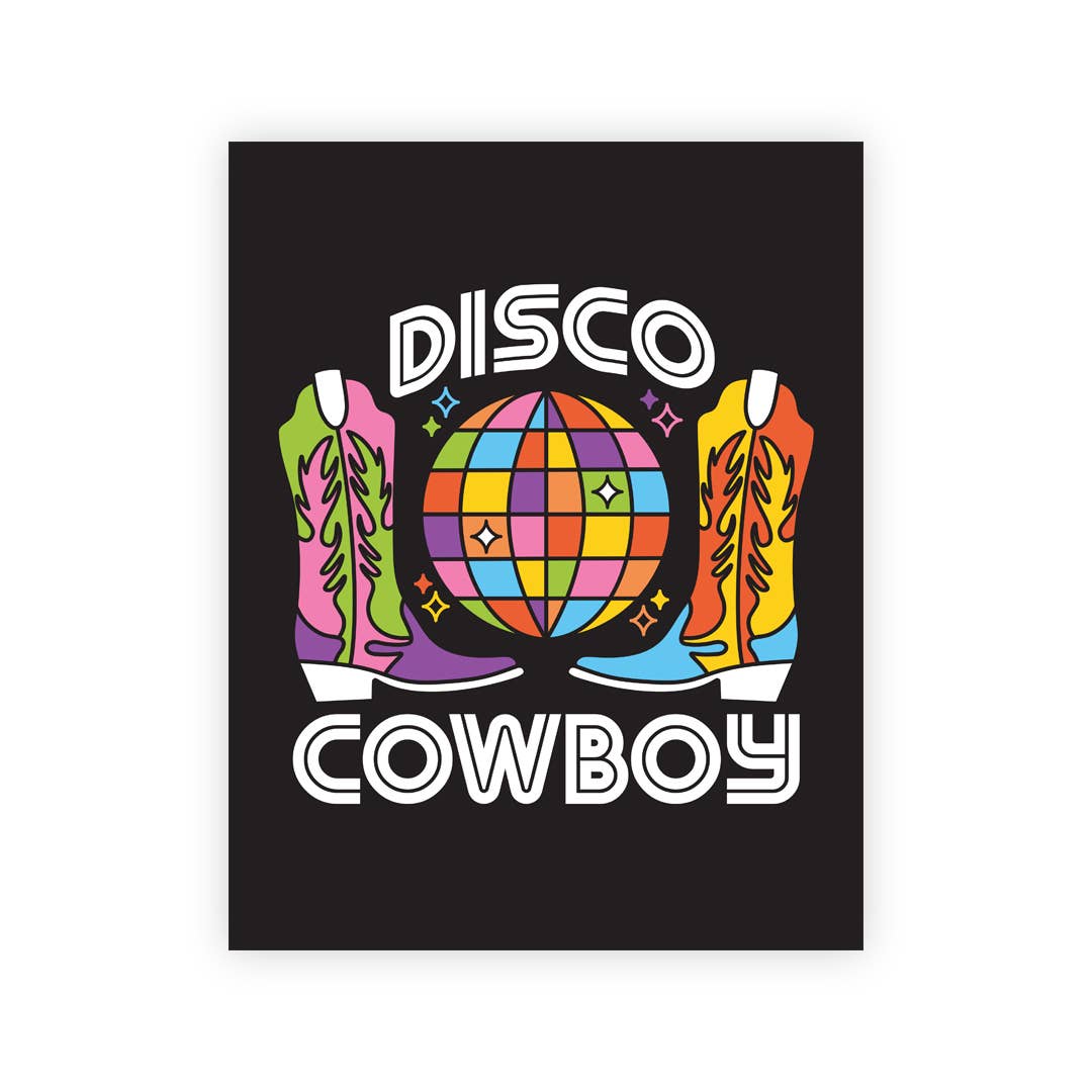 Disco Cowboy Print 28 x 35.5 cm