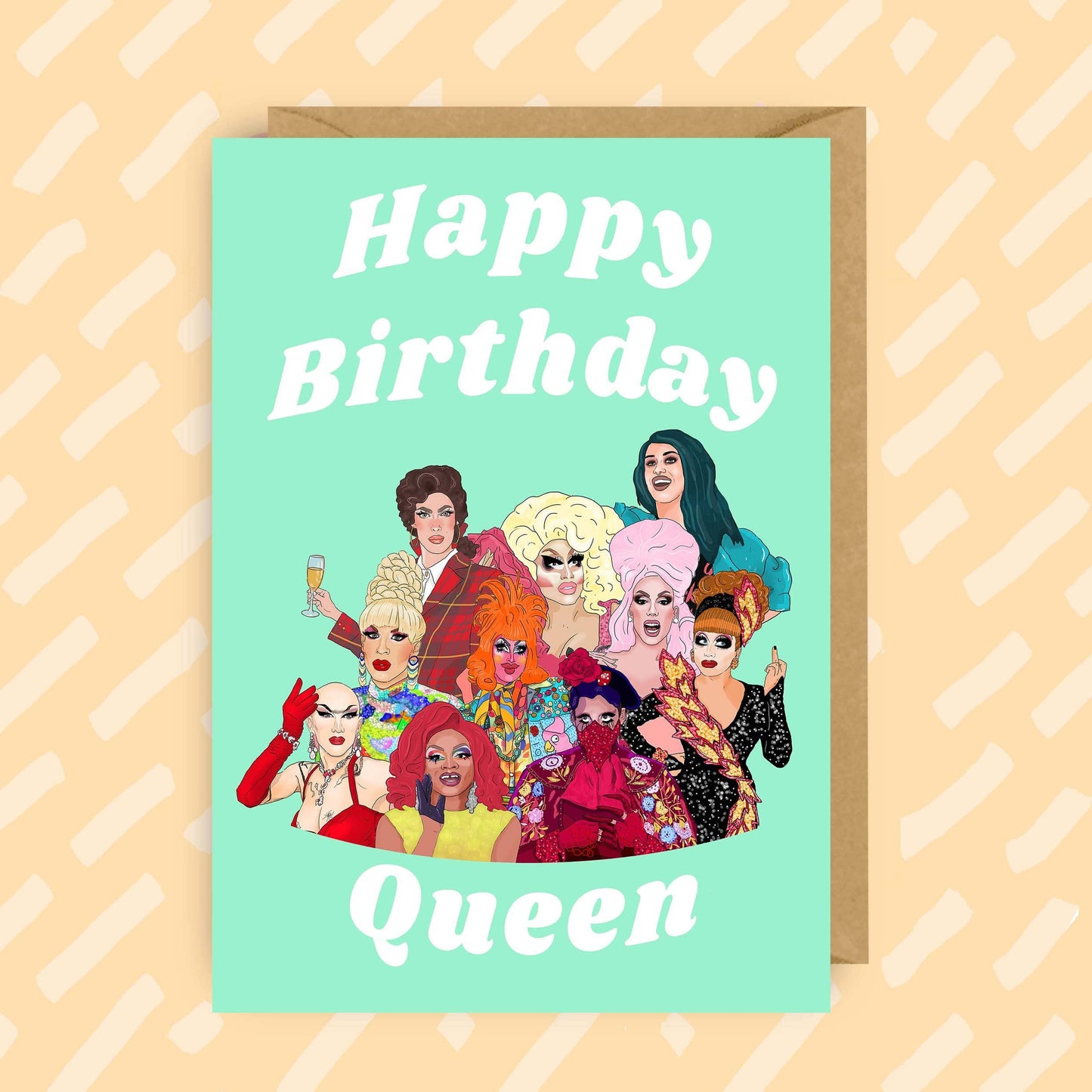 RuPaul's Drag Race Queens selection Birthday Card | LGBT