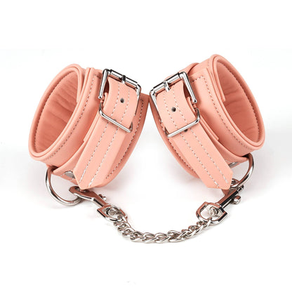 Pink Organosilicone Wrist Cuffs