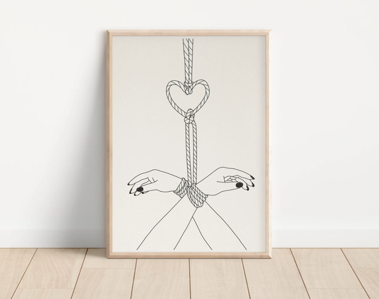 Let's Get Knotty Bondage Art Print