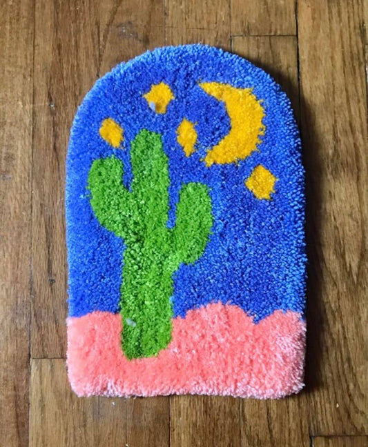 Cactus Tufted Rug / Wall Hanging