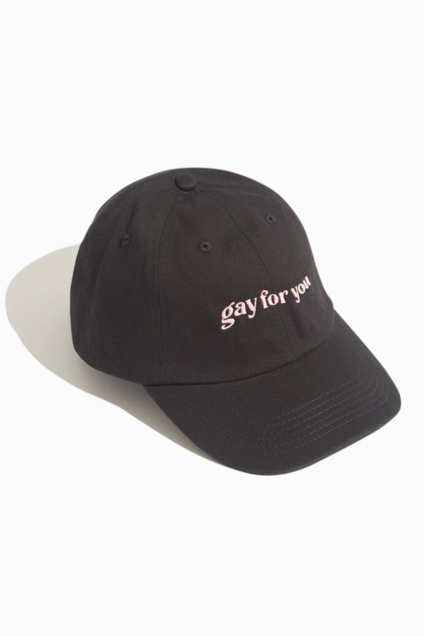 Gay For You Embroidered Black Baseball Hat