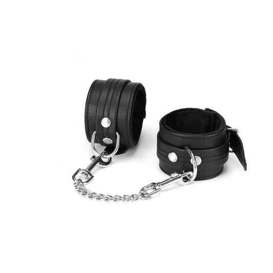 Black Bond Wrist Cuffs with Soft Lining