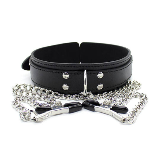 Nipple Clamps with Black Collar