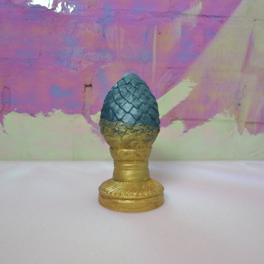 Drogon Dragon Egg Butt Plug 14 cm Teal/Gold