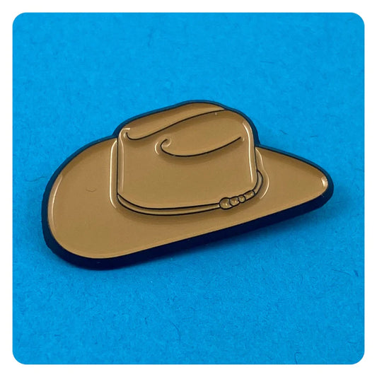 Cattleman's Crease Cowboy Hat Enamel Pin