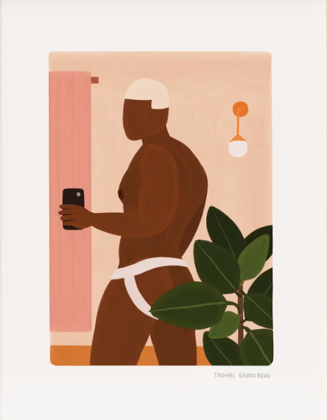Thomas Gravereau "Send me Nudes and Plants - Ficus" A4 Print