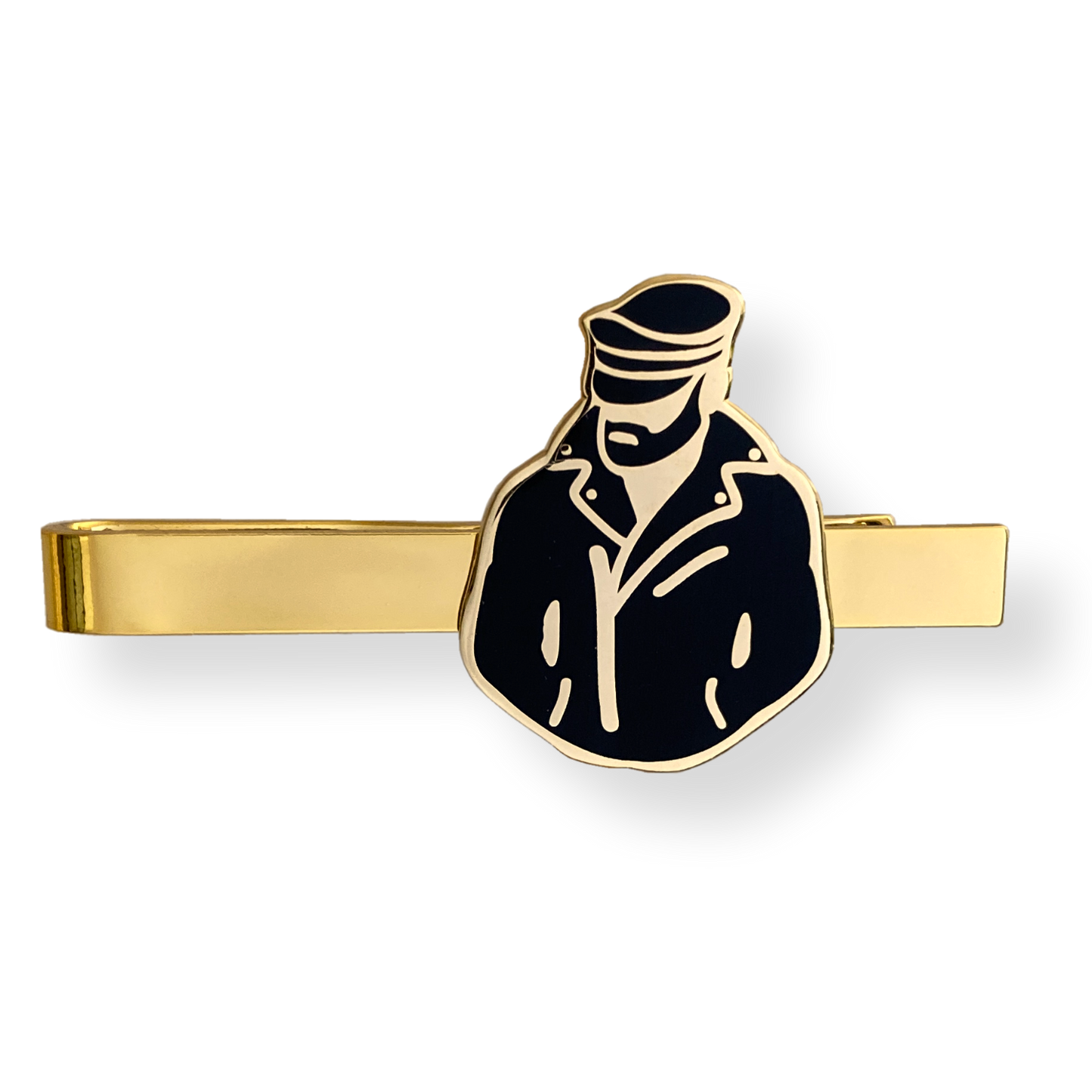 Master of the House Tie Clip "Biker" Gold