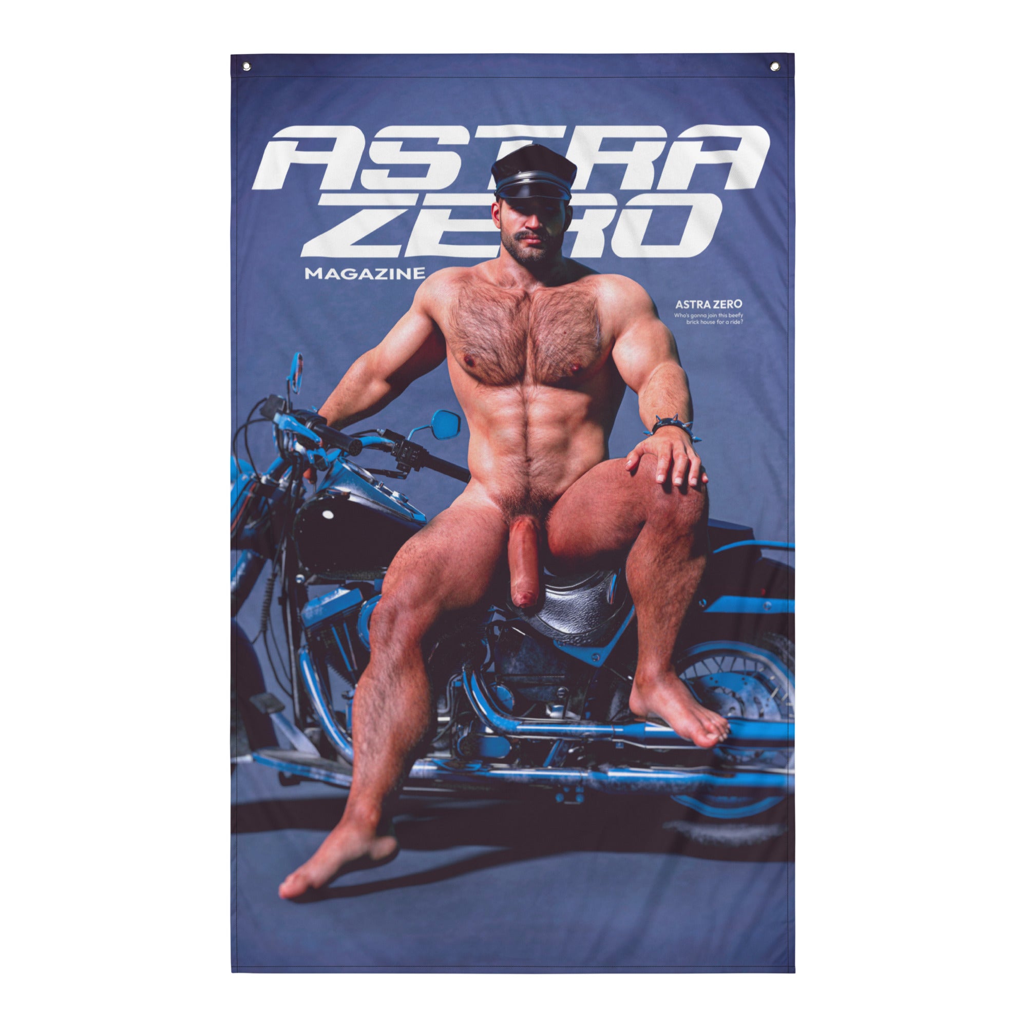 Astra Zero “Motorcycle Pin Up” 87.6 x 142.2cm