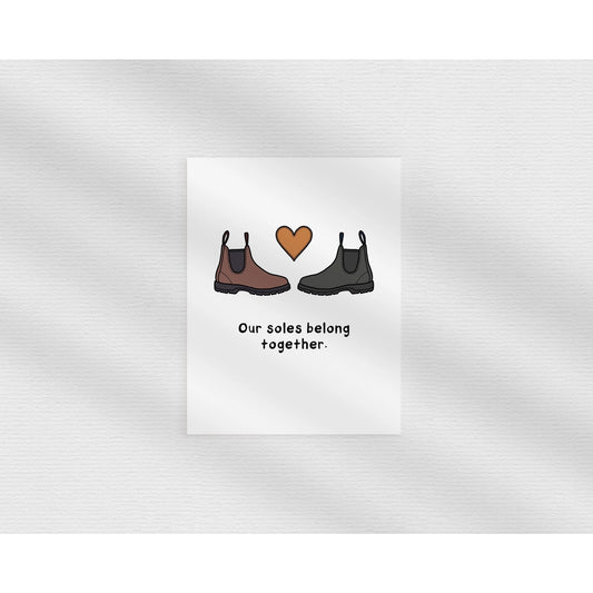 Our Soles Belong Together Card
