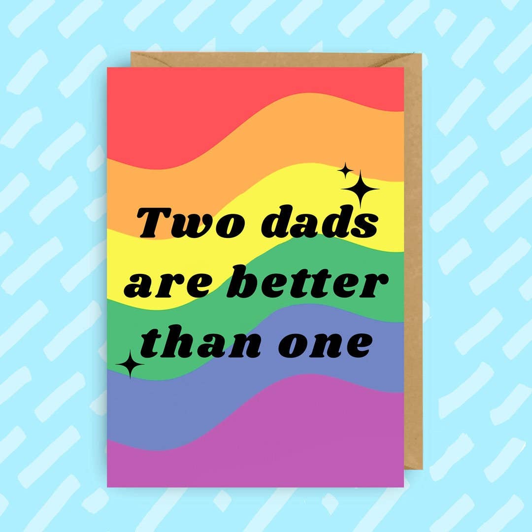 Gay Dads Father's day card | LGBT | Queer | Gay Cards
