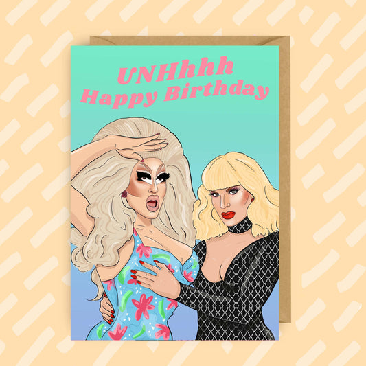 Trixie Mattel and Katya Zamo inspired Birthday Card | RPDR