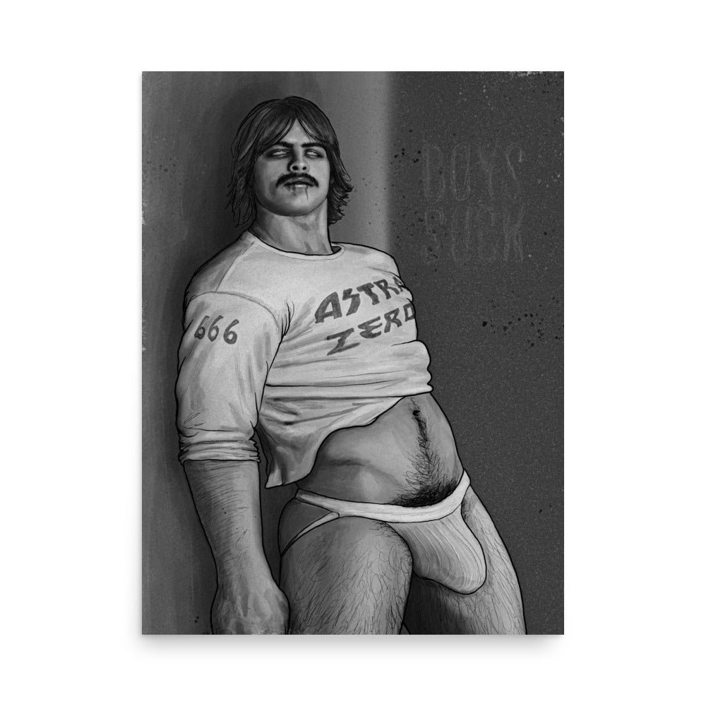 Astra Zero “Boys Suck" Poster Print 30 x 40cm
